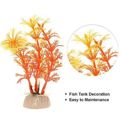 2 Pcs Aquarium Plants Decorations Artificial Aquatic Plant  For Fish Tank Landscape Plants Decor