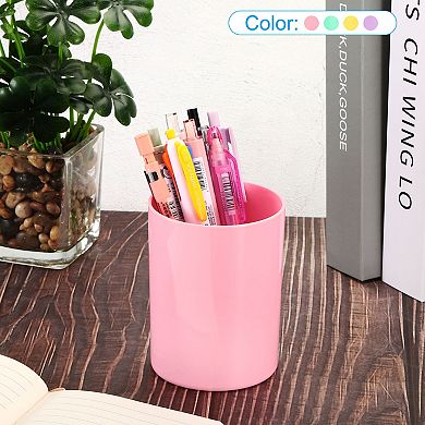 Pencil Holder, Makeup Brush Holder Cup Storage Round Desktop Organizer