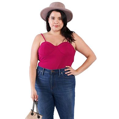 Fashnzfab Plus Size Bodysuit