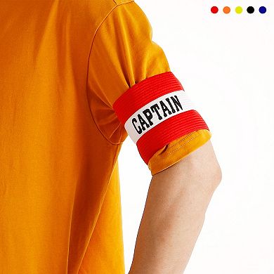 Elastic Captain's Armband Soccer Team Training Arm Band 4 Pack