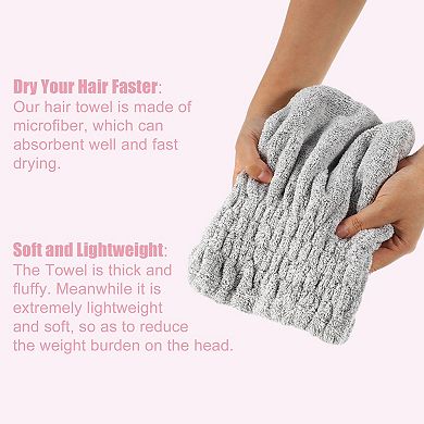 Charcoal Fiber Hair Drying Towel Dry Cap Strong Absorbent For After Bath Drying Hair