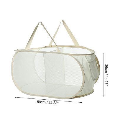 1 Pcs 75l Folding Laundry Basket Portable Hamper Basket For Bathroom