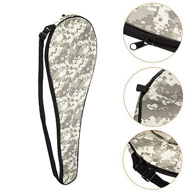 Badminton Racket Cover Bag Padded Double Racket Carrying Case, Camo