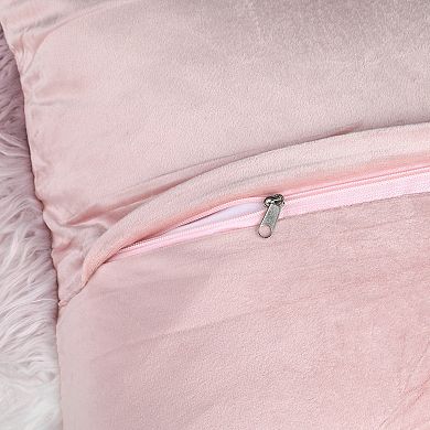 Throw Pillow Covers Soft Warm Faux Fur Square Velvet Gradient Decorative Pillowcase