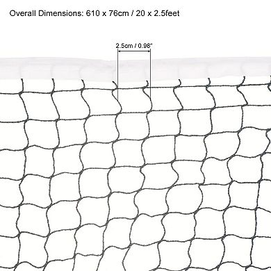 20x2.5 Feet Portable Badminton Net Badminton Court Netting Replacement