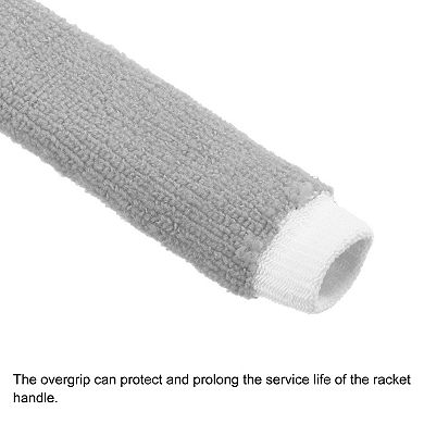 Anti Skid Sweatband Nylon Badminton Racket Towel Grip Tennis Racquet Overgrip, 2 Pack