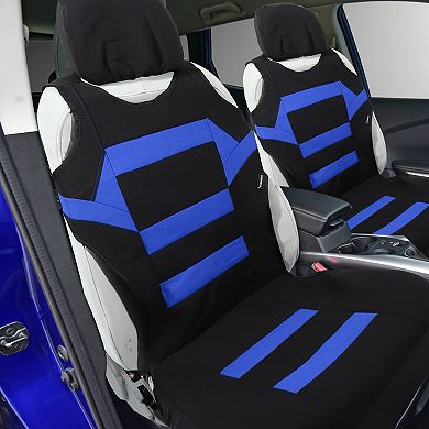 2 Pcs Front Car Seat Cover Universal Seat Protectors Seat Cushion Cover Blue