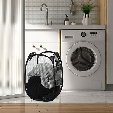 1 Pcs 50l Folding Laundry Basket Durable Folding Laundry Hamper For Bathroom