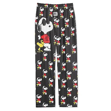 Collections Etc Peanuts Snoopy Joe Cool And Woodstock Soft Fabric Lounge Pants