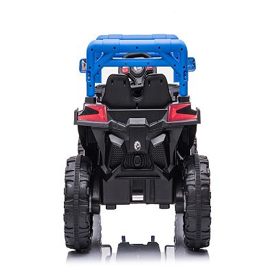 F.c Design 30w 4 One Button Start Kids Ride-on Car With Music Front Light Power Display 2.4g