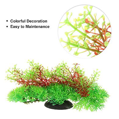 1 Pcs Aquarium Plants Decorations Artificial Aquatic Plant Green 3.54"