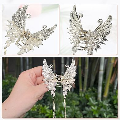 2pcs Hair Clip Classic Butterfly Spider Shape Tassel Hair Clip Hair Accessories For Women