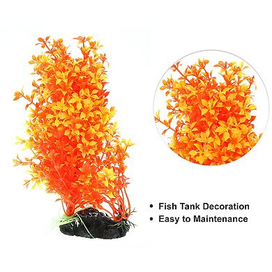 1 Pcs Aquarium Plant Tree Decoration Fish Tank Aquatic Plant Red 7.87"