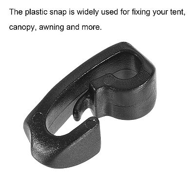 4mm Hole Camping Tent Plastic Snaps Hooks Buckles 10pcs