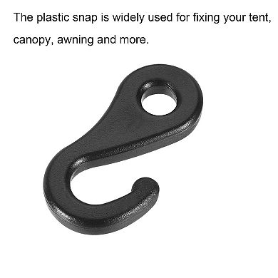 6.5mm Hole Camping Tent Plastic Snaps Hooks Buckles 10pcs