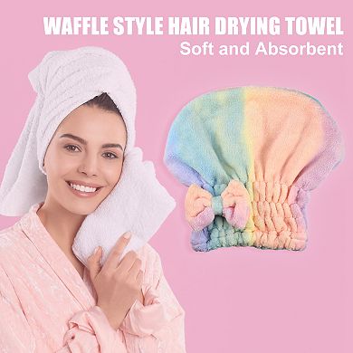 Hair Drying Towel Dry Cap Quick Drying For Drying Hair Microfiber Assorted Color