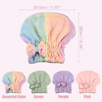 Hair Drying Towel Dry Cap Quick Drying For Drying Hair Microfiber Assorted Color