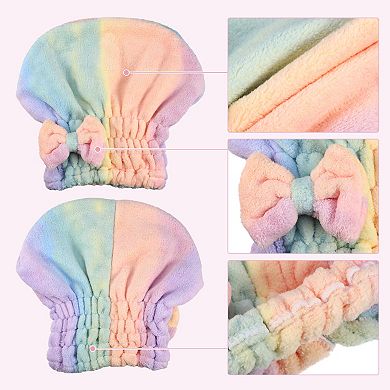 Hair Drying Towel Dry Cap Quick Drying For Drying Hair Microfiber Assorted Color