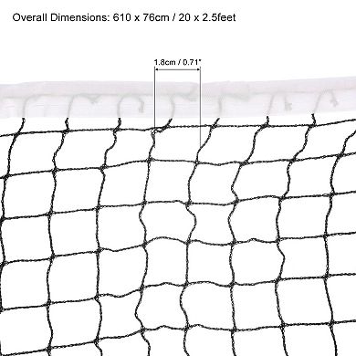 20x2.5 Feet Portable Badminton Net Badminton Court Netting Replacement With Box