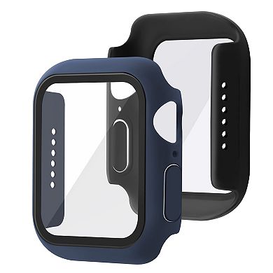 6 Pack Case With Tempered Glass Compatible With Apple Watch Series 7/8 45mm