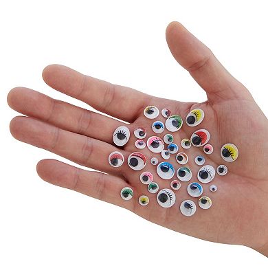 500 Pcs Googly Eyes Self Adhesive Wiggle Eye For Crafts With Case Assorted Sizes