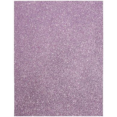 24x Glitter Cardstock Paper For Diy Crafts Gift Box Wrapping, Purple 11 X 8.5 In