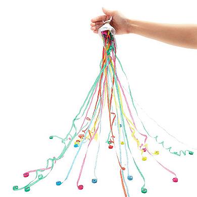 10 Colorful Throw Streamers, Party Poppers For Birthdays, Weddings, Graduation