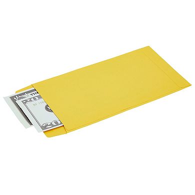 100 Pack Colorful Money Envelopes For Cash, Payroll, Money Saving (3.5x6.5 Inch)