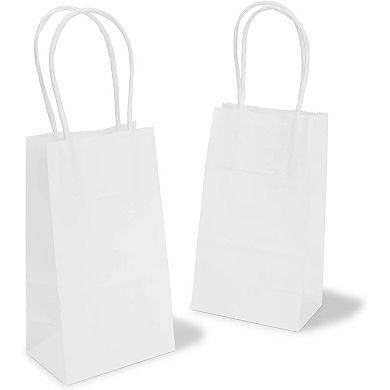 Small Kraft Paper Party Favor Gift Bags With Handles (, 3.5 X 6.25 In, 50 Pcs)