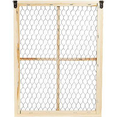 2 Pack Unfinished Chicken Wire Window Picture Frame Set For Home Decor 12 X 16"