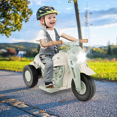 6v Kids Electric Ride On Motorcycle With Bubble Maker And Music