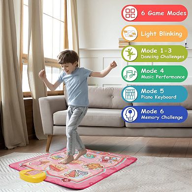Kids, Cake Dance Mat Electronic Music Dance Pad With 6 Modes