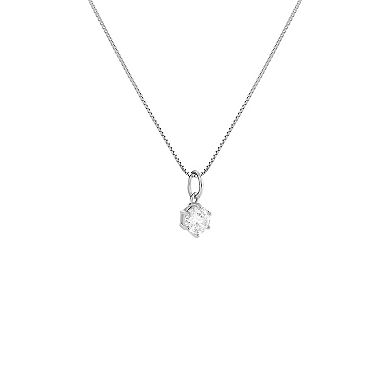 PRIMROSE Sterling Silver Cubic Zirconia Pendant Necklace