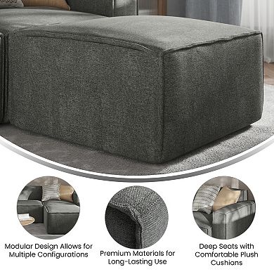 Merrick Lane Modular Sectional Sofa Ottoman