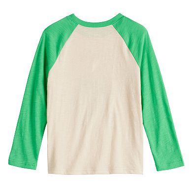 Boys 4-12 Jumping Beans® Hot Cocoa Crew Long Sleeve Raglan Graphic Tee