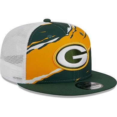 Men's New Era Green Green Bay Packers  Tear Trucker 9FIFTY Snapback Hat