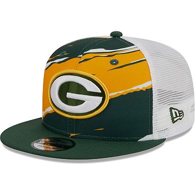 Men's New Era Green Green Bay Packers  Tear Trucker 9FIFTY Snapback Hat
