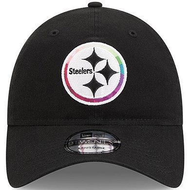 Men's New Era  Black Pittsburgh Steelers 2023 NFL Crucial Catch 9TWENTY Adjustable Hat