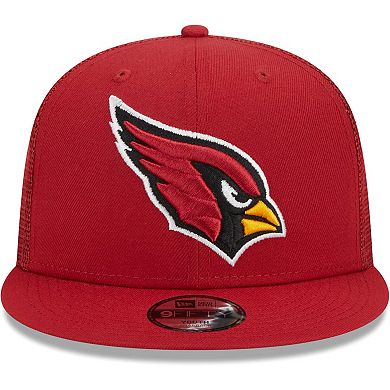 Youth New Era Cardinal Arizona Cardinals  Main Trucker 9FIFTY Snapback Hat