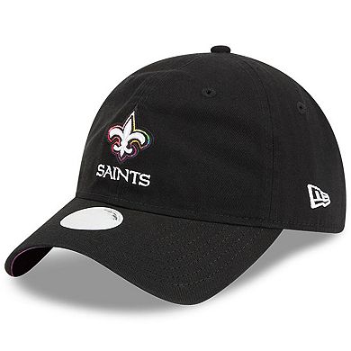 Women's New Era  Black New Orleans Saints 2023 NFL Crucial Catch 9TWENTY Adjustable Hat