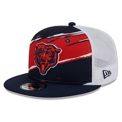 Men's New Era Navy Chicago Bears  Tear Trucker 9FIFTY Snapback Hat