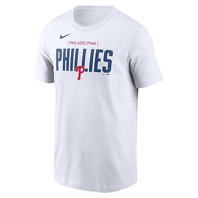 Men's Nike White Philadelphia Phillies Home Team Bracket Stack T-Shirt