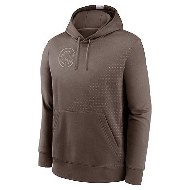 Men's Nike Light Brown Chicago Cubs Statement Pullover Hoodie