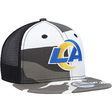 Youth New Era Camo Los Angeles Rams Trucker 9FIFTY Snapback Hat