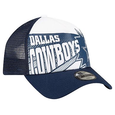 Youth New Era White Dallas Cowboys Boom 9FORTY Adjustable Hat