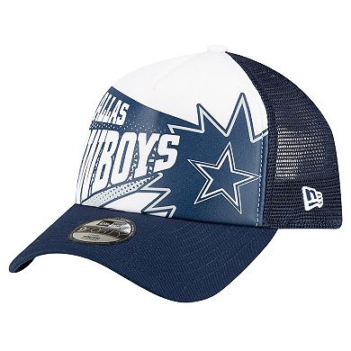 Youth New Era White Dallas Cowboys Boom 9FORTY Adjustable Hat