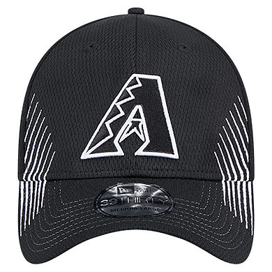 Men's New Era Black Arizona Diamondbacks Active Dash Mark 39THIRTY Flex Hat