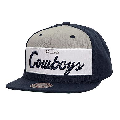 Men's Mitchell & Ness Navy Dallas Cowboys Retro Sport Snapback Hat