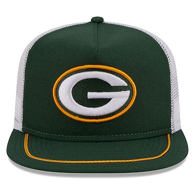Men's New Era Green/White Green Bay Packers Original Classic Golfer Adjustable Hat