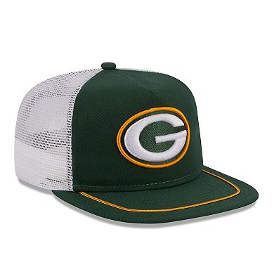 Men's New Era Green/White Green Bay Packers Original Classic Golfer Adjustable Hat